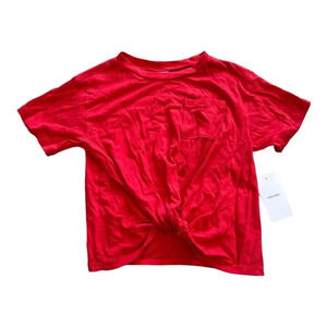 Nordstrom Red Knotted T-shirt Girls S